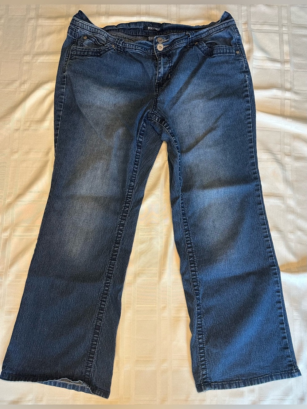 ROZ & ALI women's blue Jeans Pants Size 16‎ Pre-owned